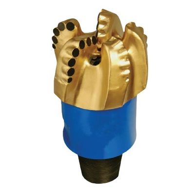 Customized PDC Carbide Rock Steel 5 Blade Cutter Drilling Bits For Mining Well Exploration